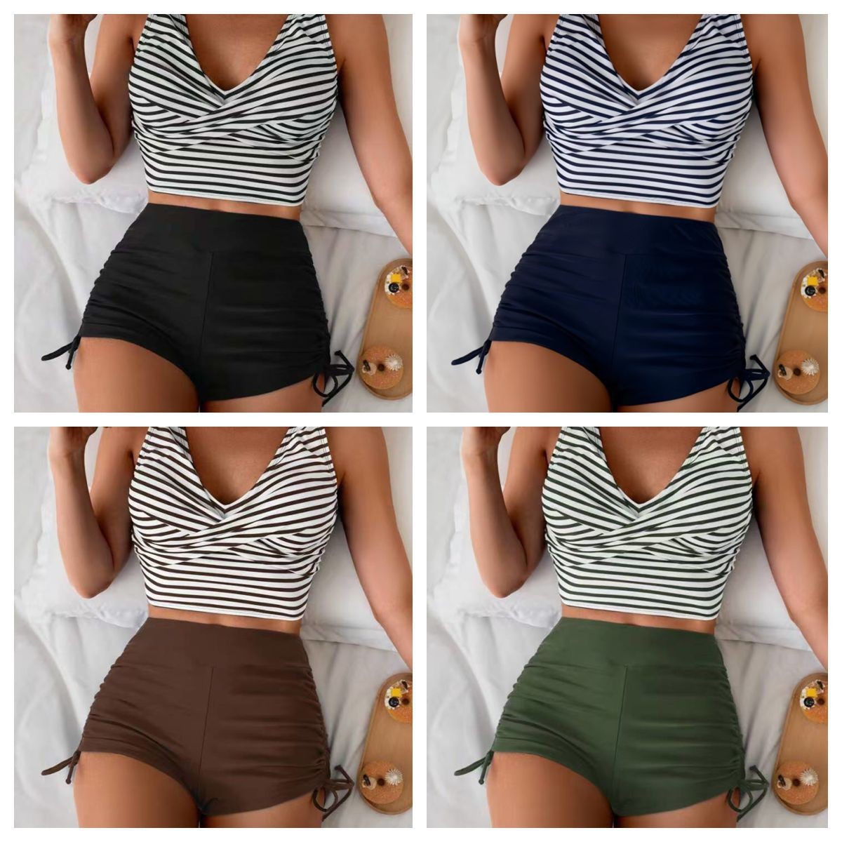 Women Swimwear Bikini Crop Top - Tops ulasan dan harga