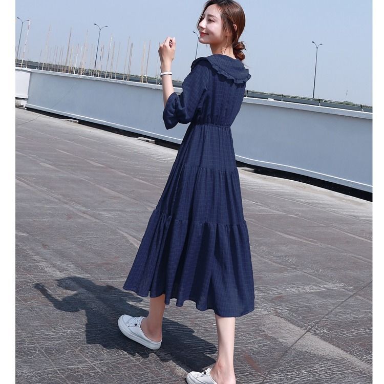 Midi Fashion Elegant 2025 Puff - French Vintage Floral Midi Dress ulasan dan harga