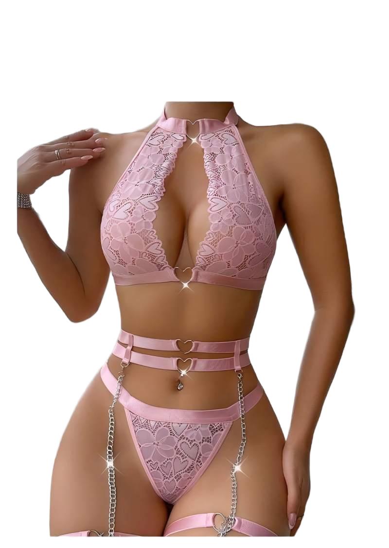 Sexy Lingerie Set Push Up Lace - Lingerie ulasan dan harga