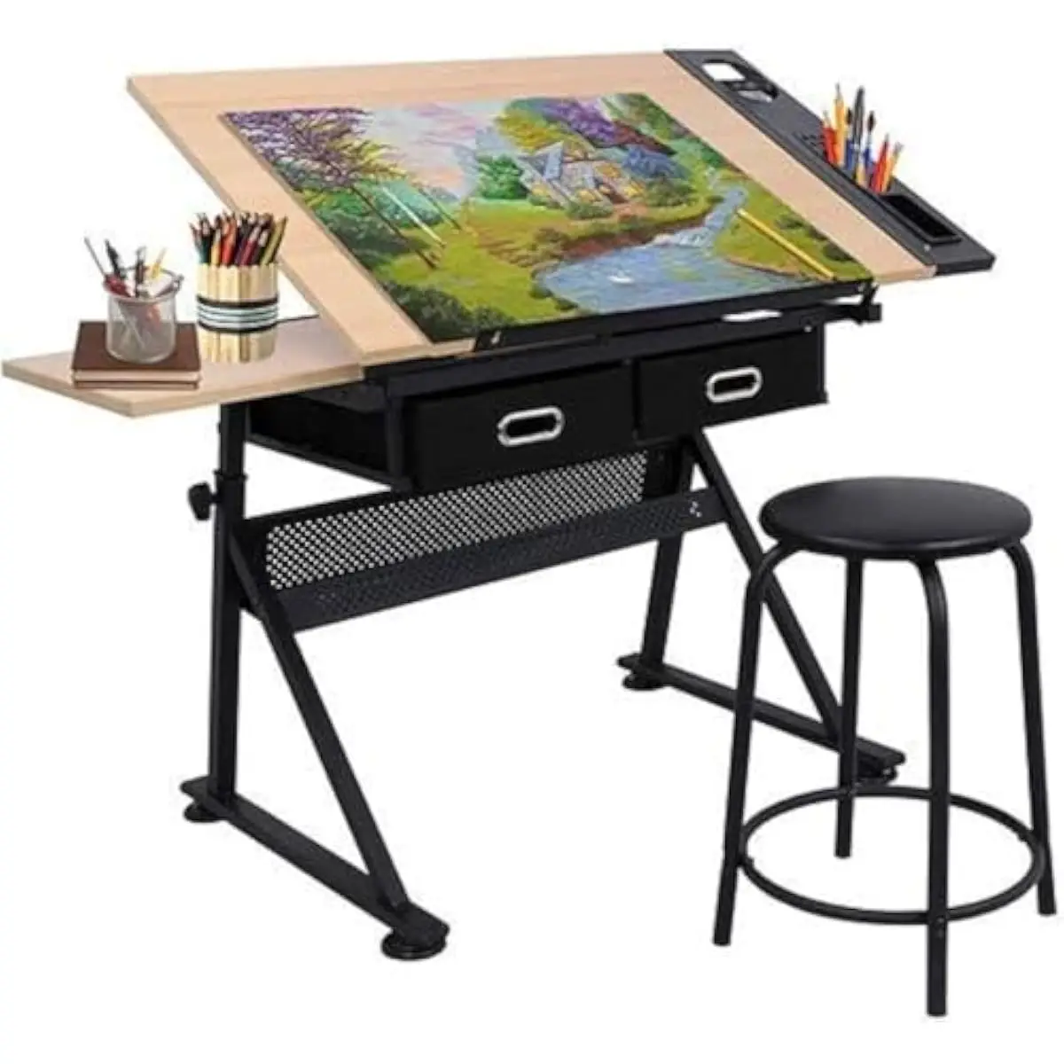 Adjustable Drafting Desk with  - Tops ulasan dan harga