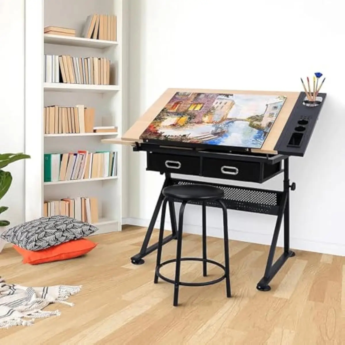 Adjustable Drafting Desk with  - Tops ulasan dan harga