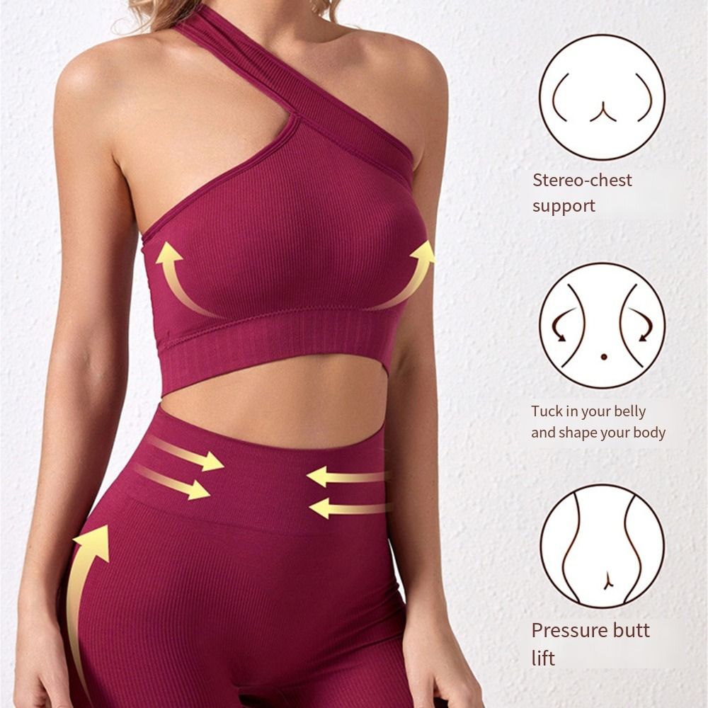 2Pcs Reusable Seamless Women W - Seamless Ribbed Workout Tank Top ulasan dan harga