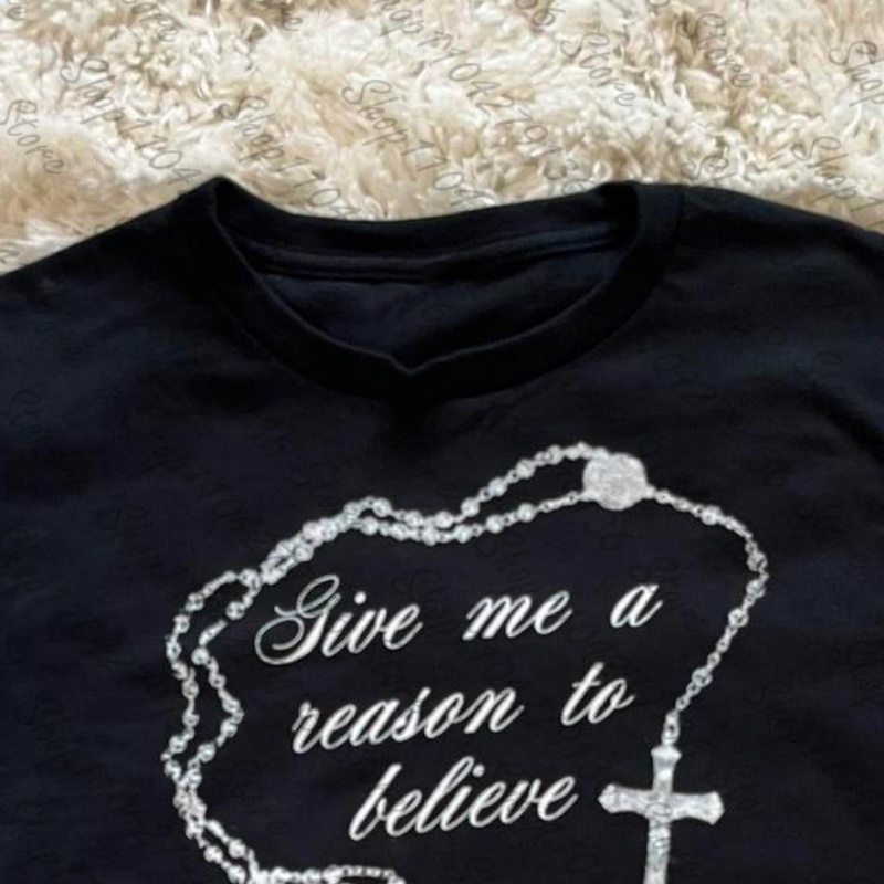 2000s Woman Clothing Y2K Cloth - Y2K Graphic Baby Tee Crop ulasan dan harga