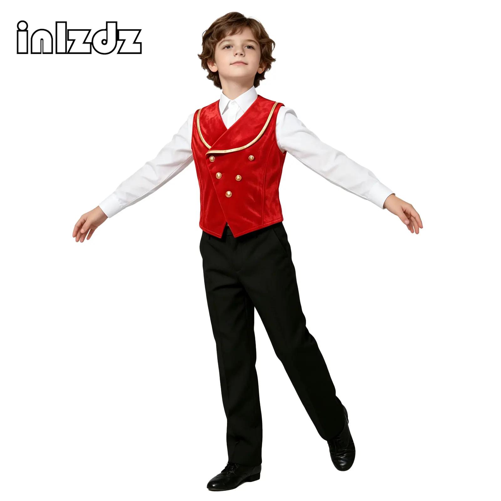 Kids Boys Medieval Velvet Vest - Dresses ulasan dan harga