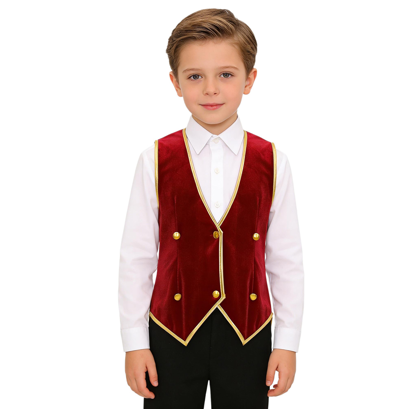 Kids Boys Medieval Velvet Vest - Dresses ulasan dan harga
