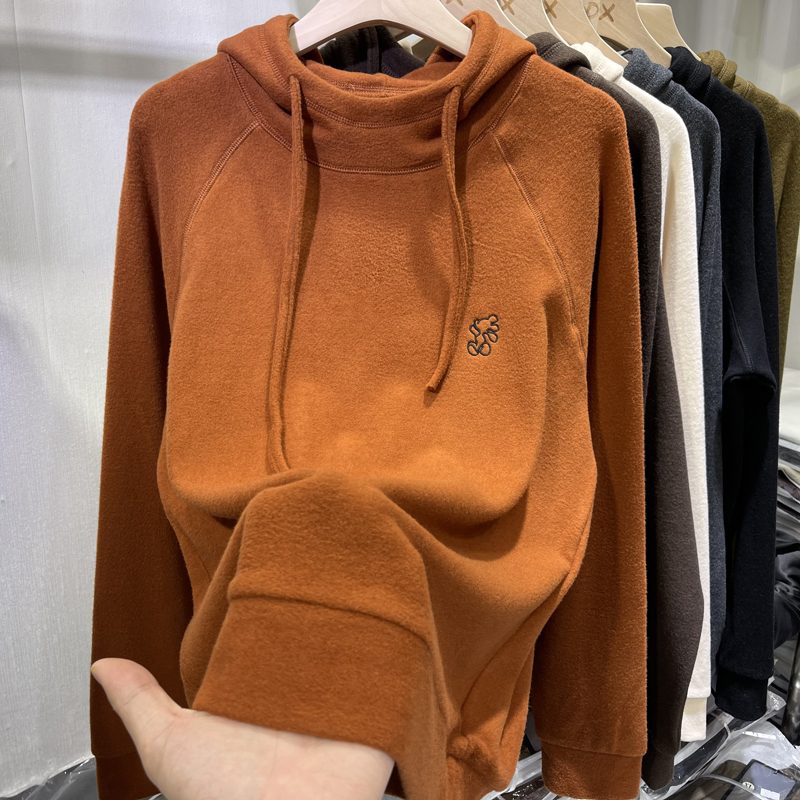Women's Fleece Lined Hoodie Sw - Korean Style A Line Shirt Dress ulasan dan harga