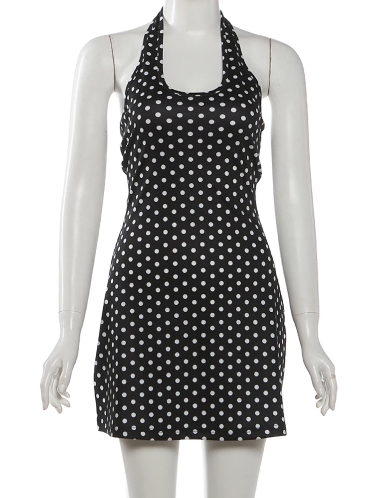 FDEY Trend Sexy Backless Dress - Y2K Backless Halter Mini Dress ulasan dan harga