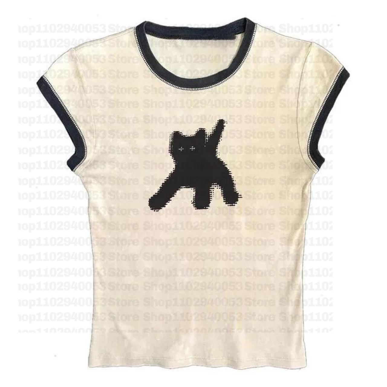 Aesthetic Women Letter Graphic - Y2K Graphic Baby Tee Crop ulasan dan harga