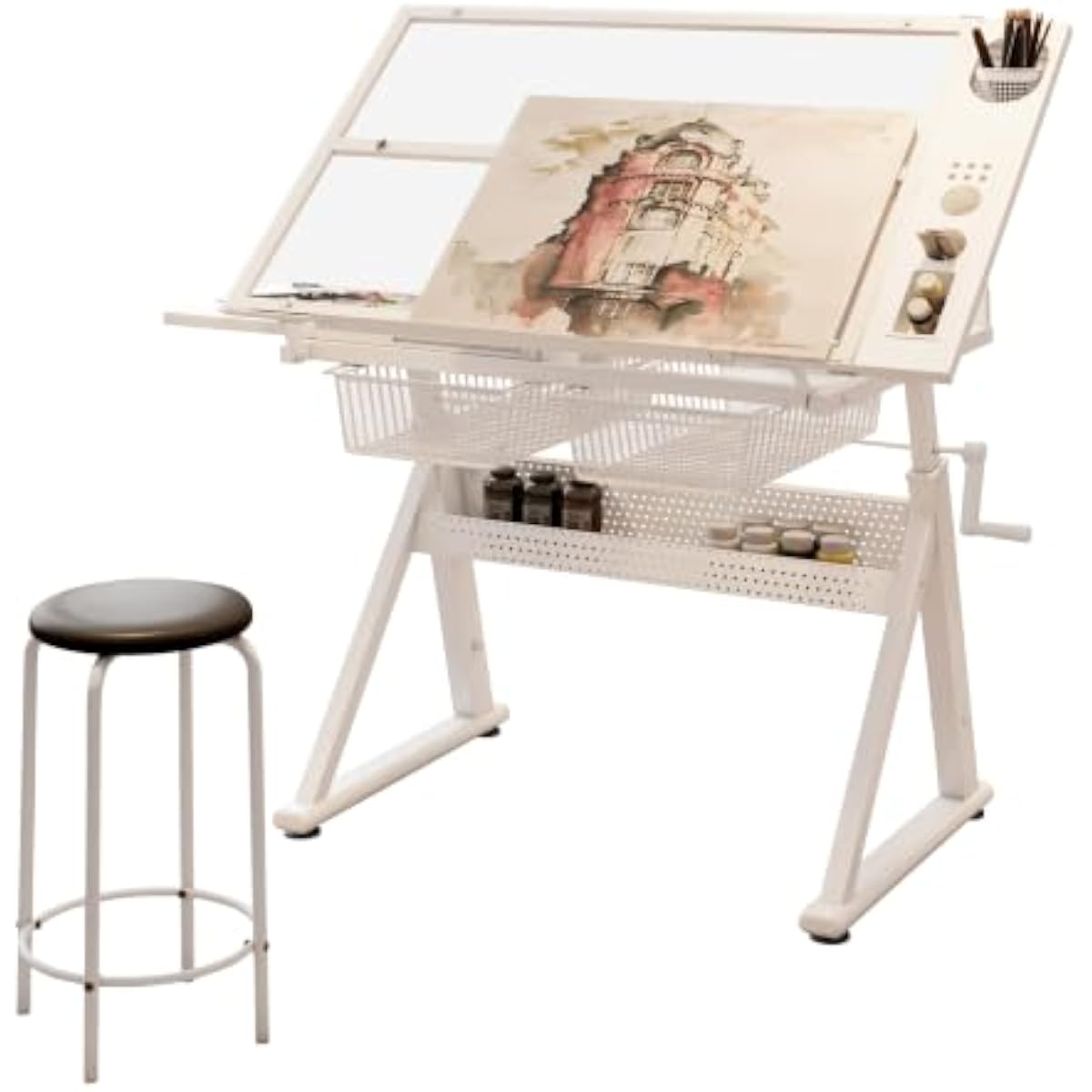 Adjustable Drafting Desk with  - Tops ulasan dan harga