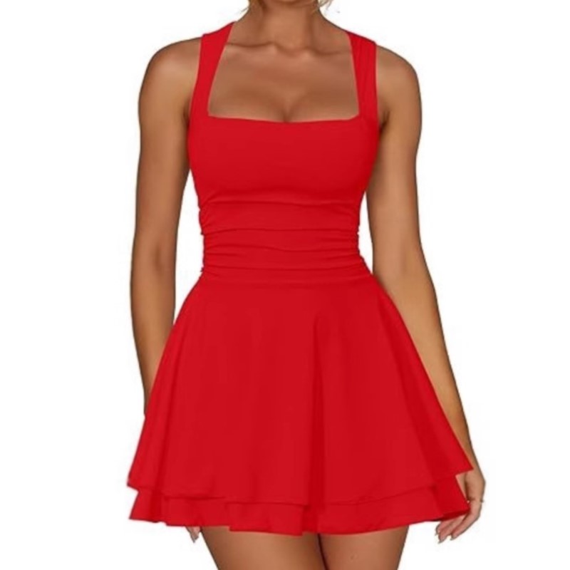 2026 Summer Mini Prom Women's  - Y2K Backless Halter Mini Dress ulasan dan harga