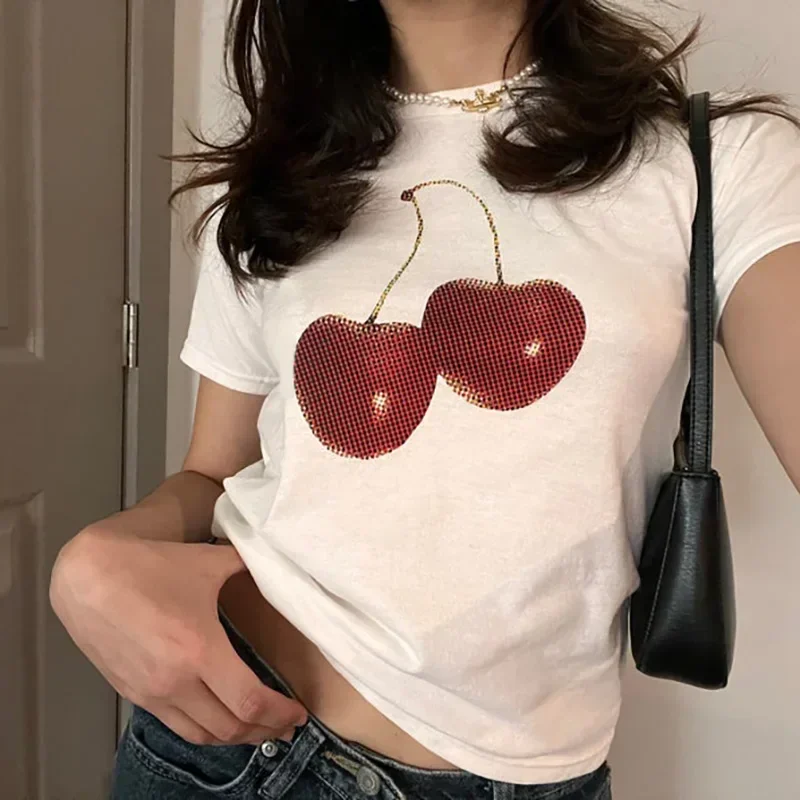 Aesthetic Summer Baby Tee Stre - Y2K Graphic Baby Tee Crop ulasan dan harga