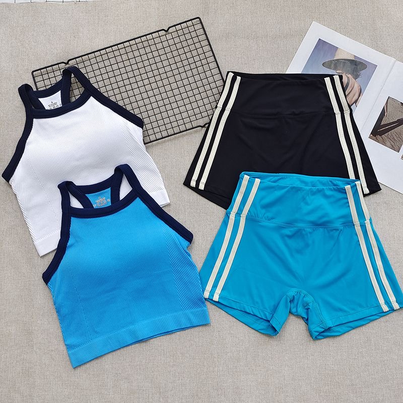 Women Ribbed Workout Sets 2 PC - Seamless Ribbed Workout Tank Top ulasan dan harga