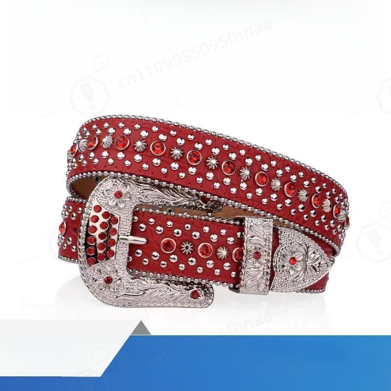 Y2K Style Rhinestone Belt For  - Jeans ulasan dan harga