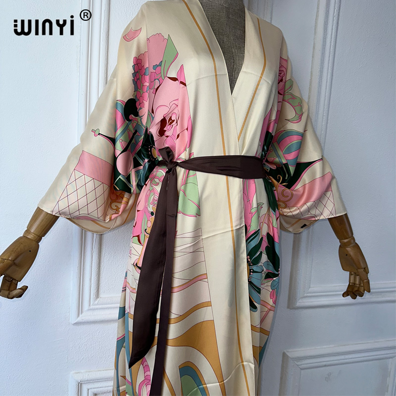 WINYI Summer Print Middle East - Boho Summer Beach Maxi Dress ulasan dan harga