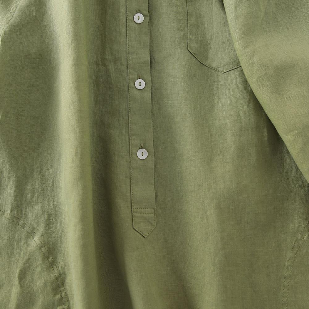 Outlet Japanese Style Linen Sh - Casual Loose Linen Shirt Dress ulasan dan harga