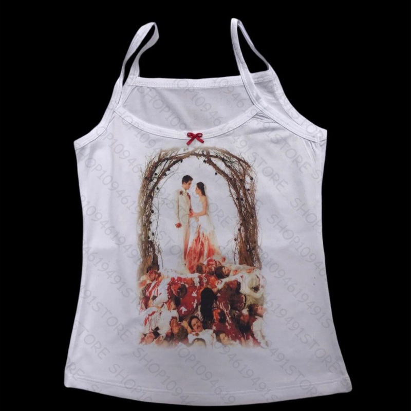 Anime Graphics Camisole Grunge - Y2K Graphic Baby Tee Crop ulasan dan harga