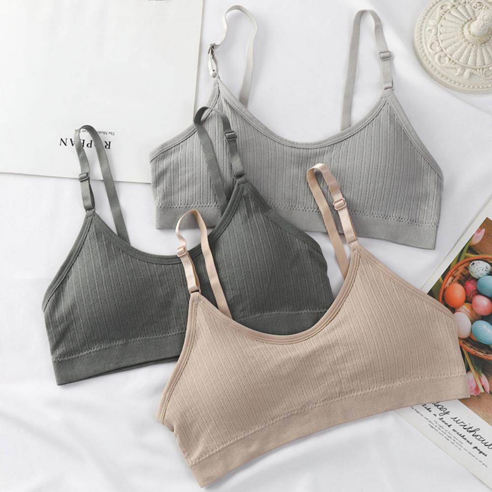 Women's Sports Bra Wireless Pa - Seamless Ribbed Workout Tank Top ulasan dan harga
