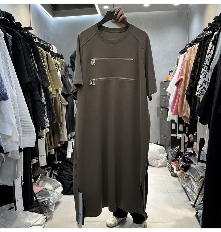 plus Size Women's Loose Short  - Korean Style A Line Shirt Dress ulasan dan harga